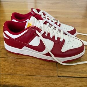 BRAND NEW Nike Red and White Low-Top Sneakers